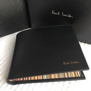 Paul Smith Multistripe Leather Bifold Wallet
